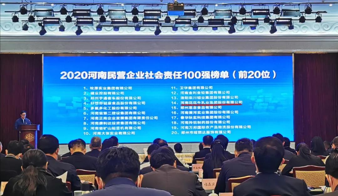 快讯 | 2020河南民营企业100强发布 华体平台_华体（中国）一站式服务平台荣获“河南民营企业现代农业100强”、“河南民营企业社会责任100强”双荣誉